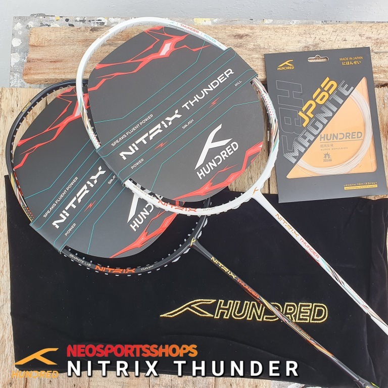 Hundred HNDRD Nitrix Thunder Original Badminton Racket | Shopee Philippines