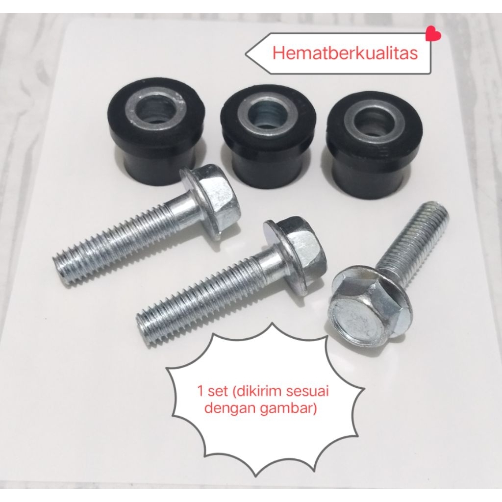 1 set of rubber +BOSH + air filter box mounting bolts yamaha mio M3 ...