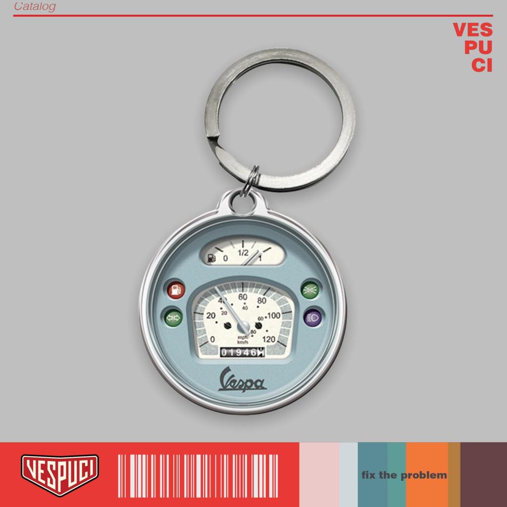 GANTUNGAN Ky Chain Original Keychain Model SPEEDOMETER VESPA NEW PX ...