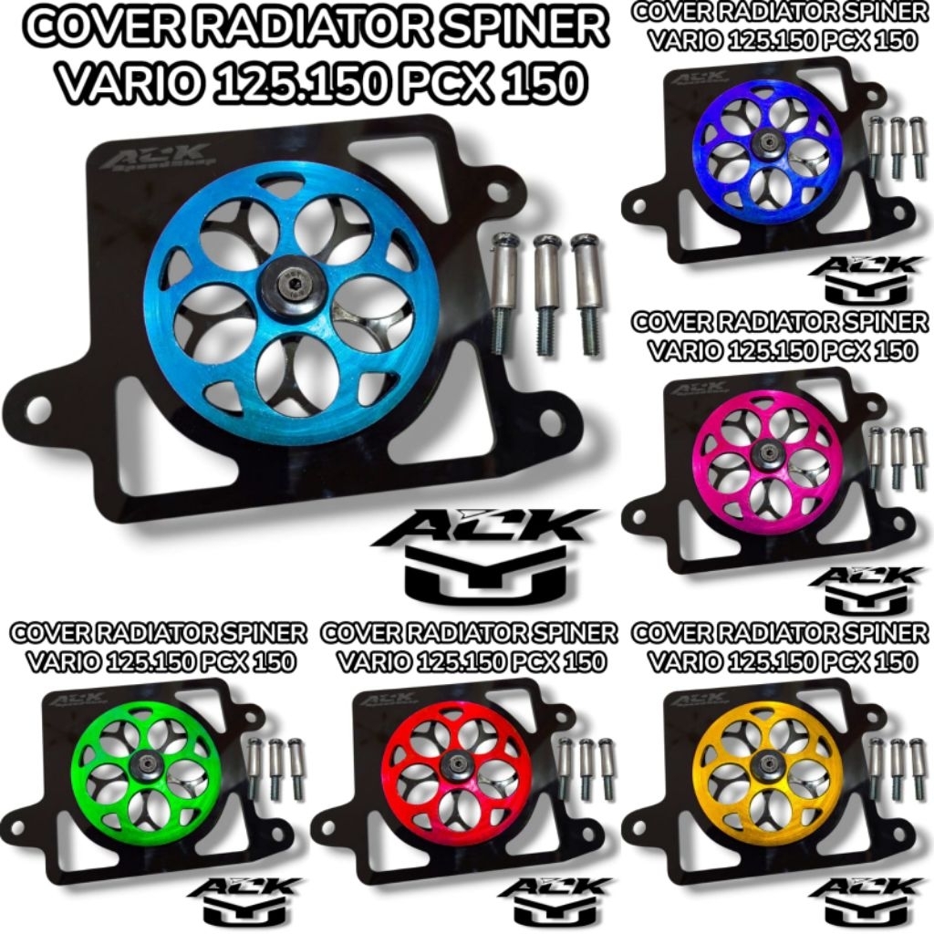 Radiator Cover spinner VARIO 125 150 ADV PCX 150 round acrylic model ...