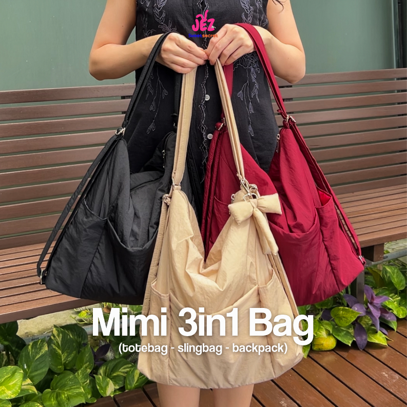 MIMI TOTEPACK - 3 in 1 Bag - TOTEBAG Sling Bag/ BACKPACK/ SHOULDER Bag ...