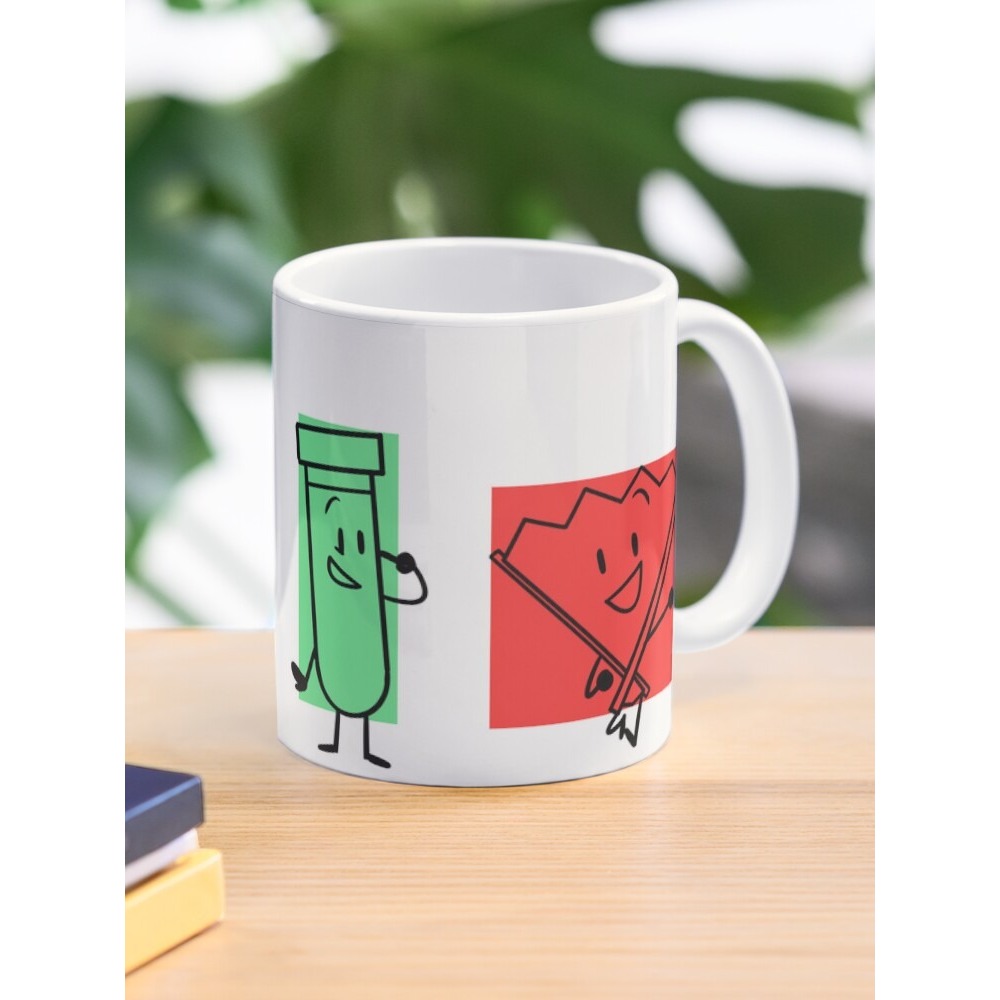 BFDI Core 4 Bright Lights Inanimate Insanity Coffee Mug | Shopee ...