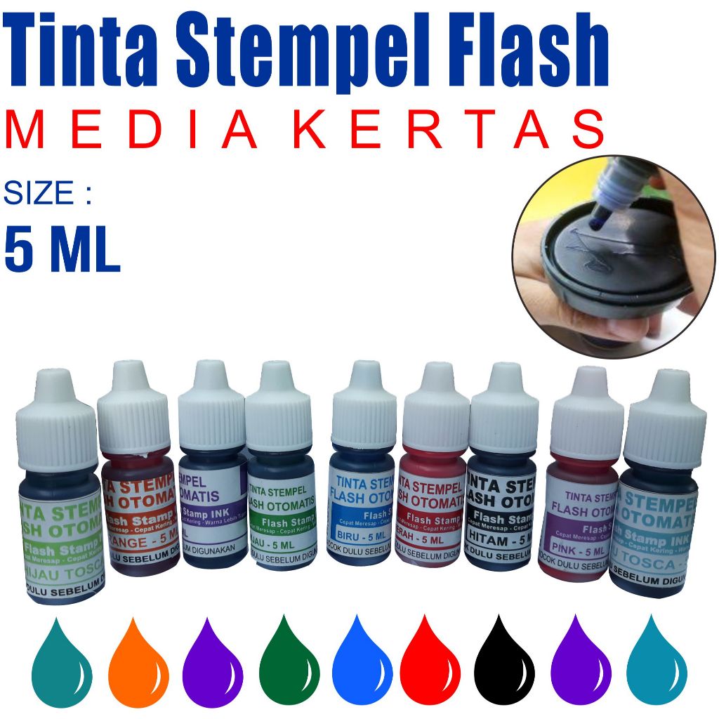 Flash Stamp Ink Paper Media 5 ML | Shopee Philippines