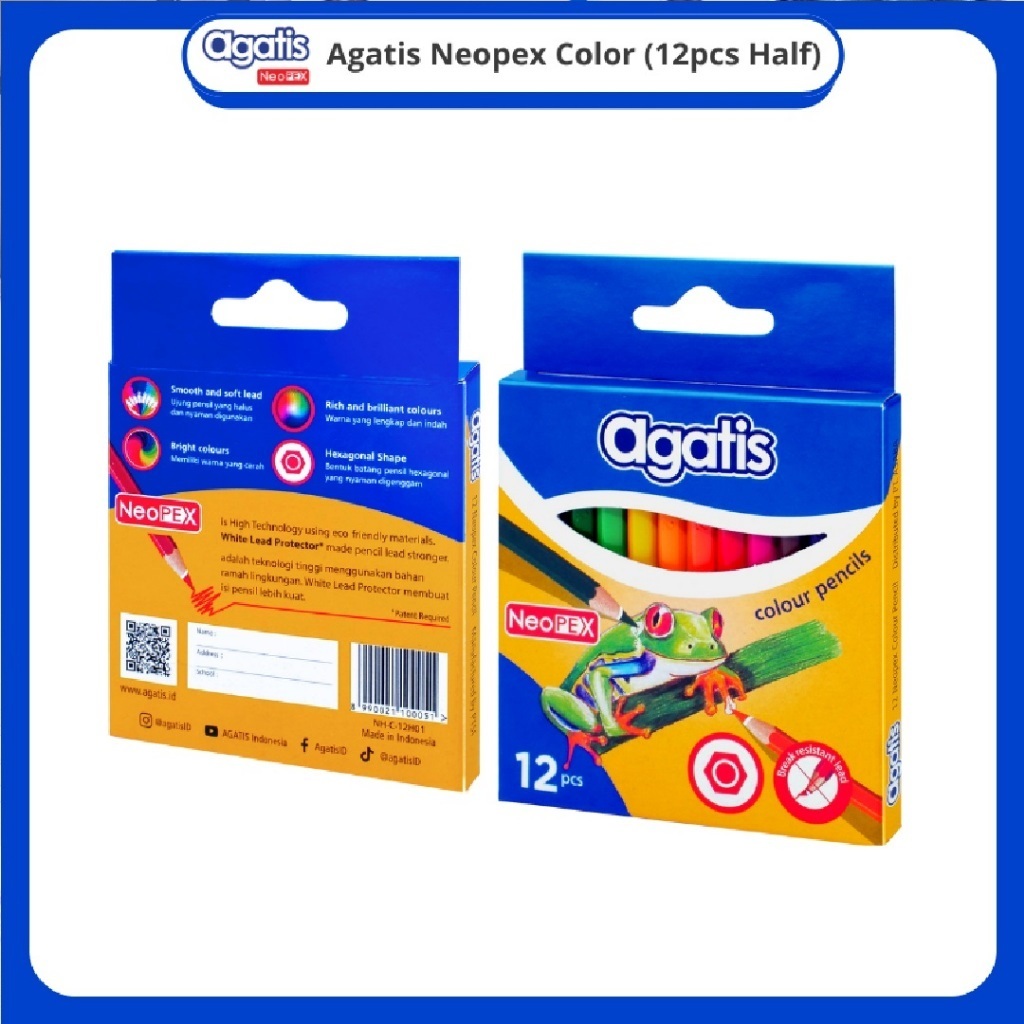 Agatis Neopex Permanent Color Pencils 12 (1 set) | Shopee Philippines