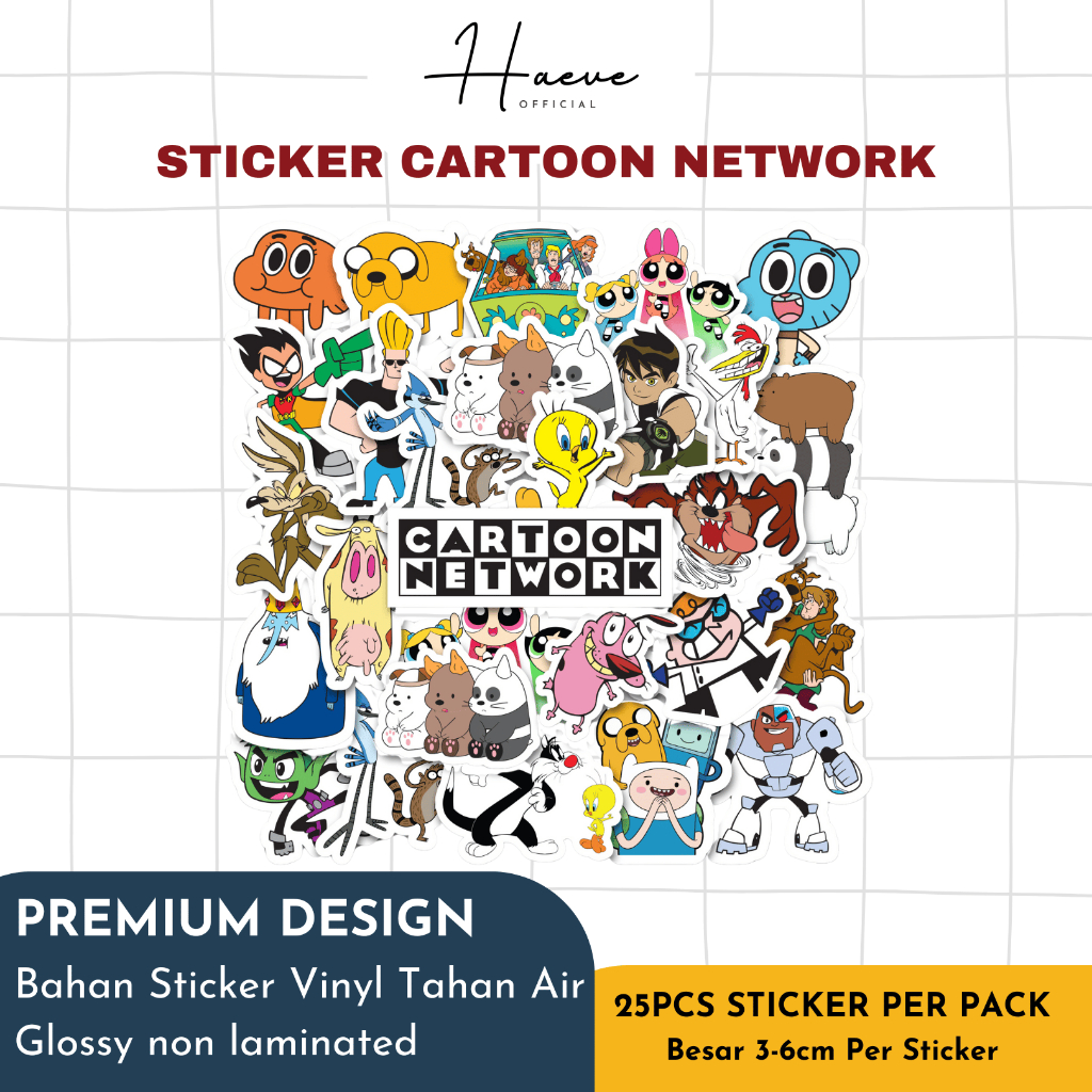 [PACK] Sticker Pack Cartoon Network Sticker Helmet Laptop Tumbler ...