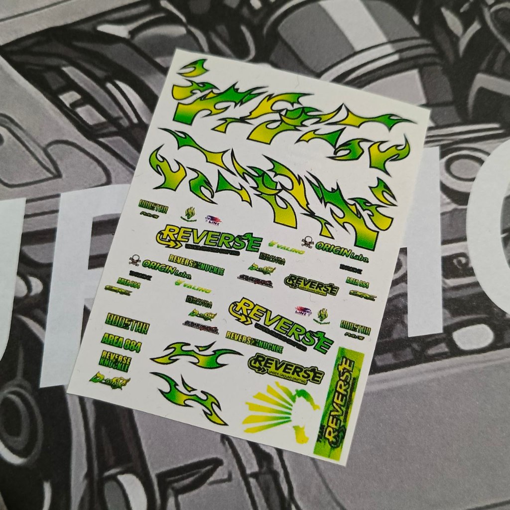 Waterslide Decal Reverse Team Livery Decal Drift Miniscale Diecast 1/64 ...