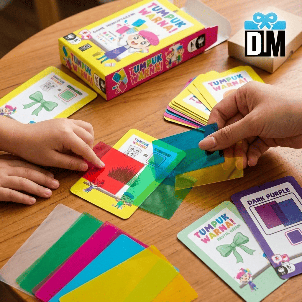 Kasnete Irwo Tsukuru Japan Color Stacking Card Toy Game Guessing Color ...