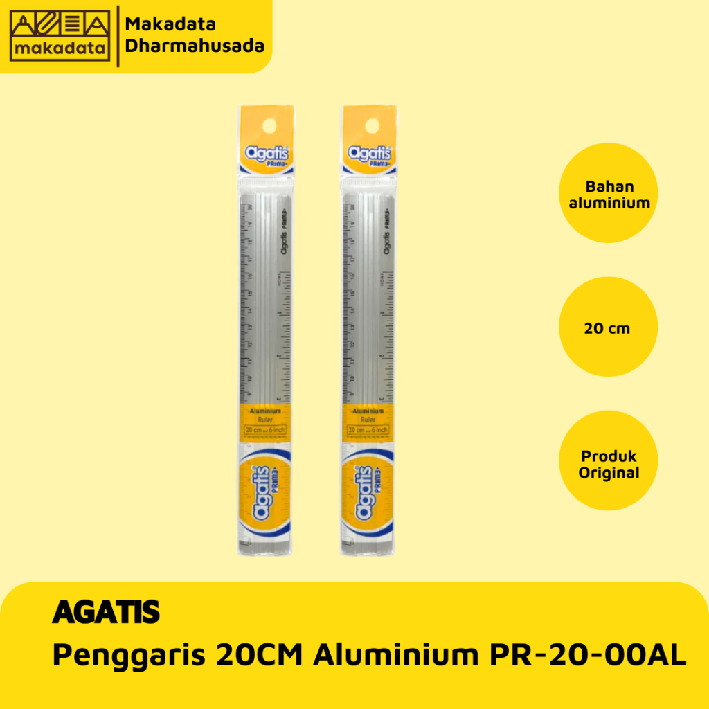 RULER | RULER | 20 CM ALUMINUM AGATIS LINE (1PCS) | Shopee Philippines
