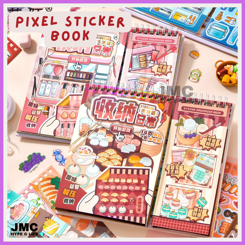 JMC HYPE Sticker DIY PuzzlePIXEL Art Book Sticker Aesthetic Journal ...