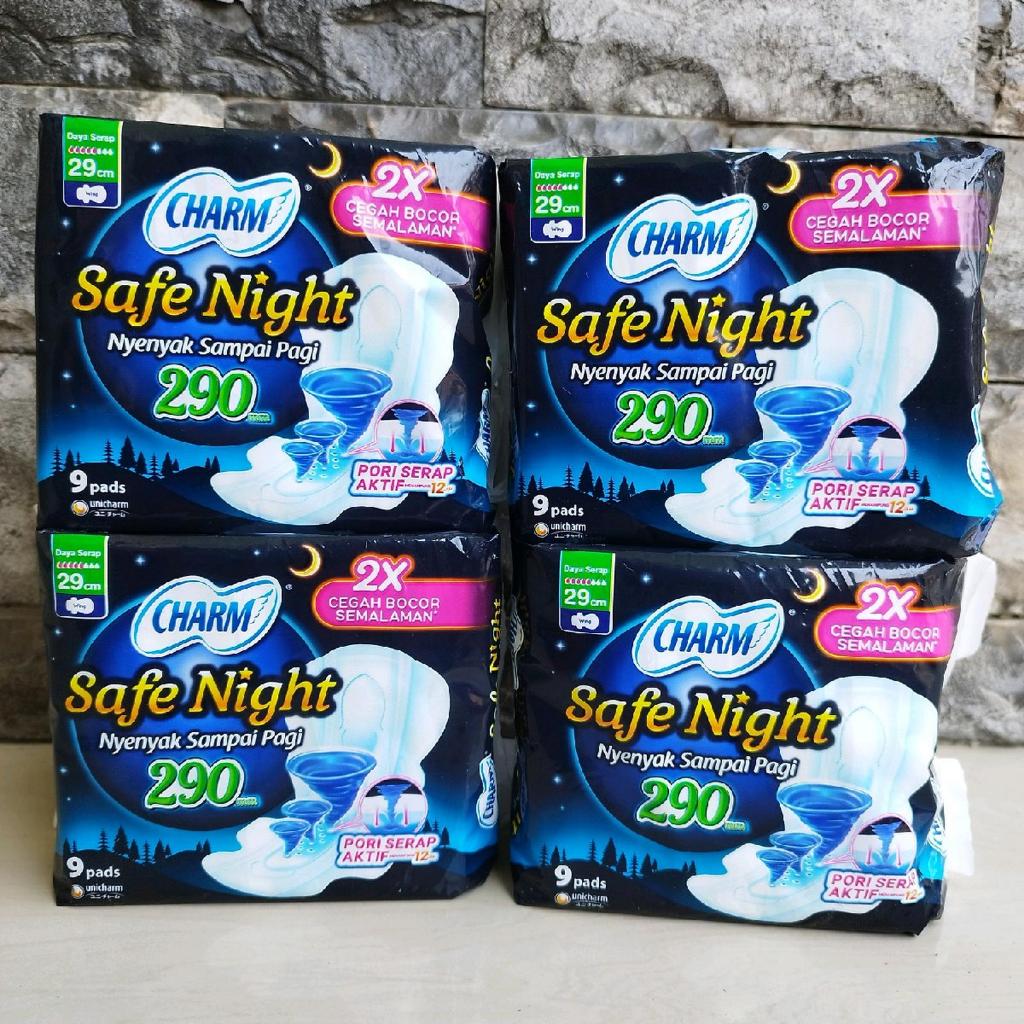 4 Pack Charm Night 29cm Contains 5 Pads (4 Pack x 5 Pads) | Shopee ...