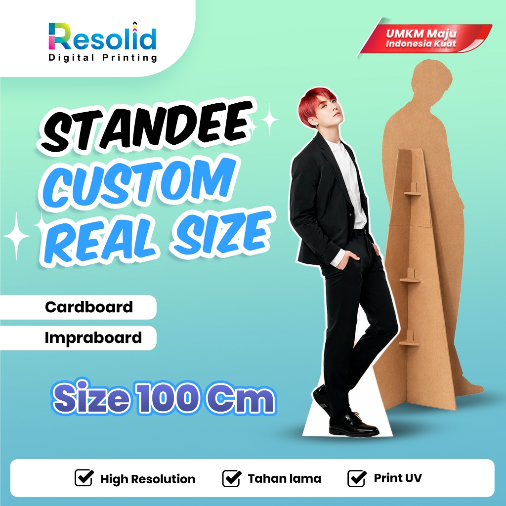 Custom Standee 100cm Cardboard Material/Impraboard | Human Standee Real ...