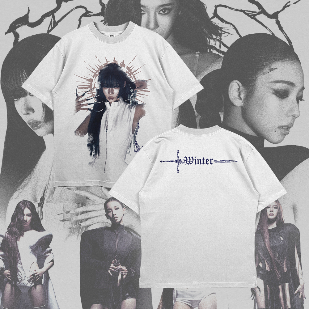 WINTER AESPA LEMONADE Ver.2 WHITE OVERSIZE T-Shirt Series | Shopee