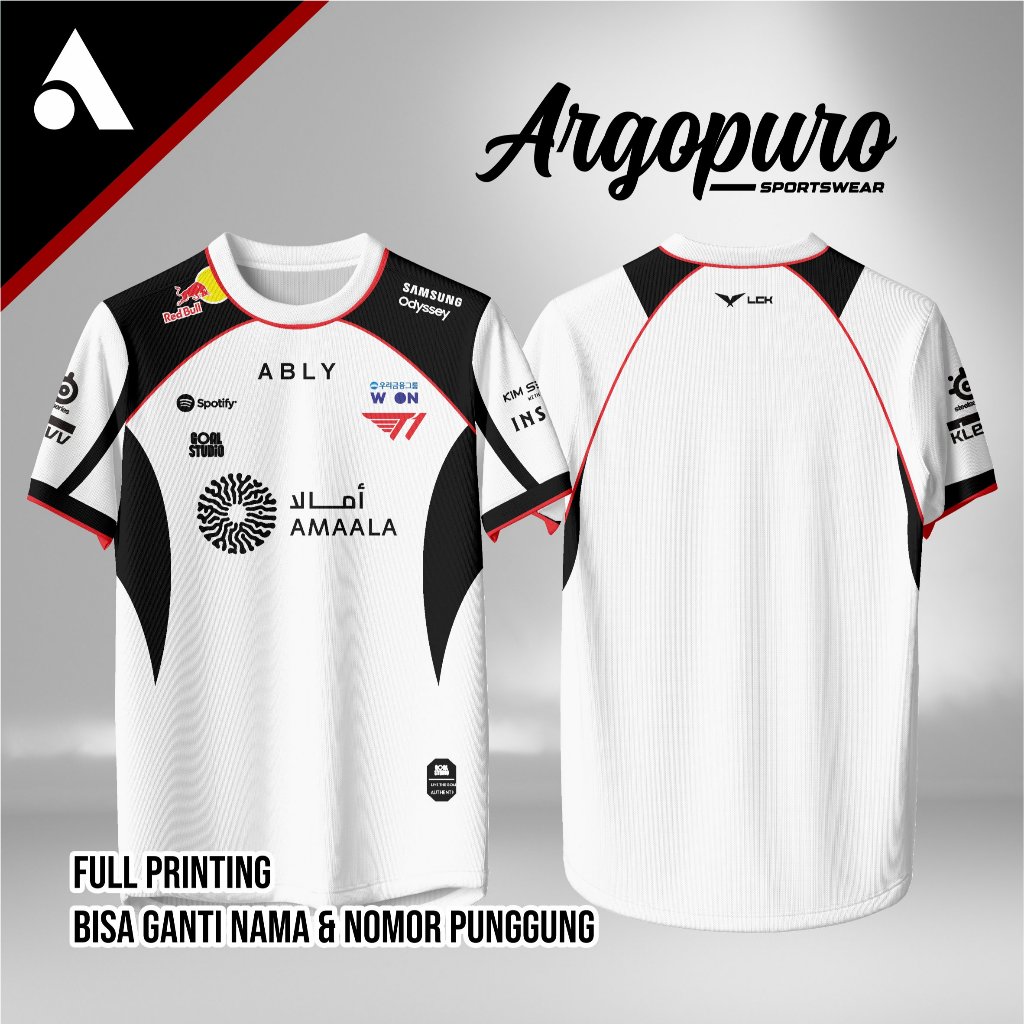 T1 Esports Jersey, Latest CSGO LOL Game T-Shirt 2026 Free Nickname ...