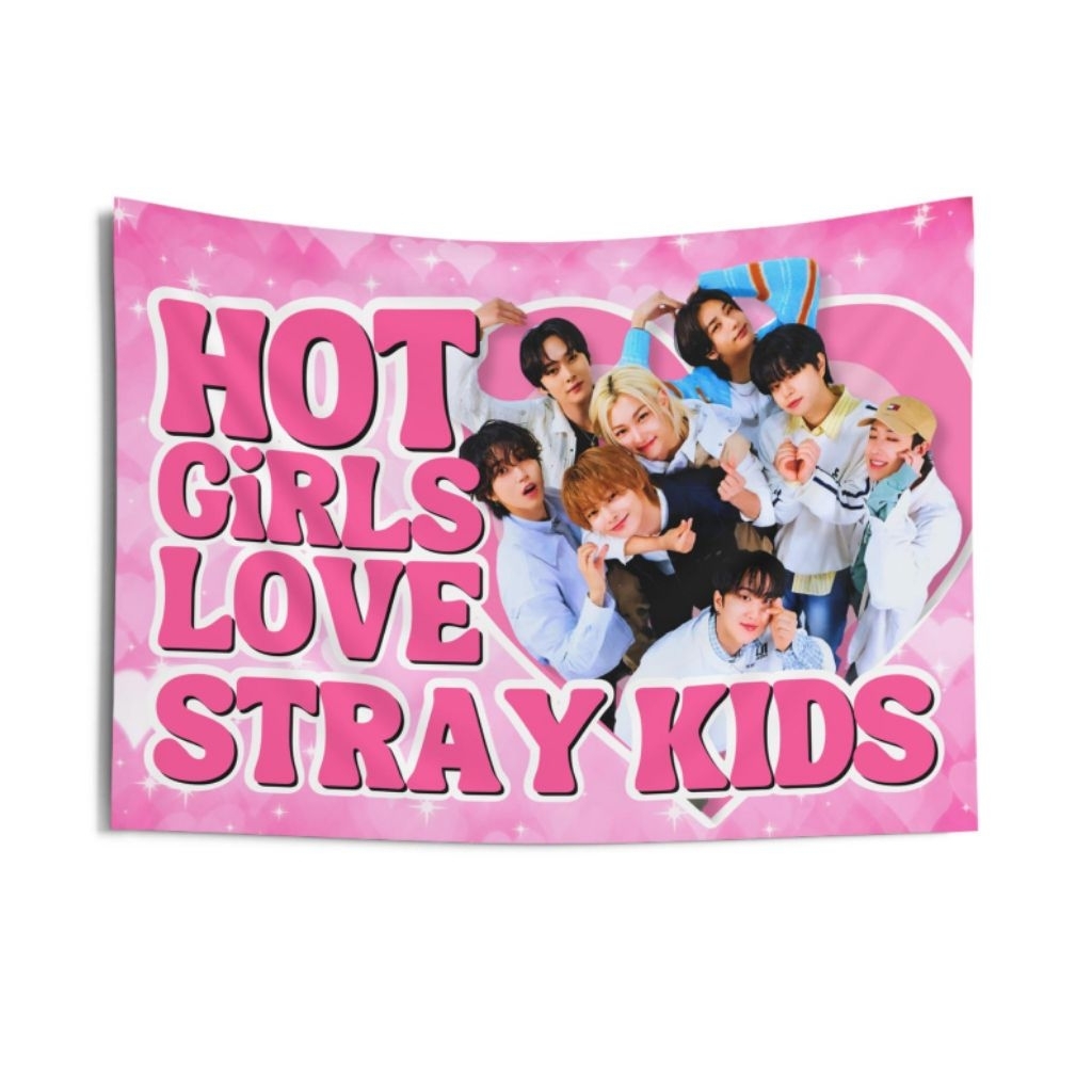 Stray Kids Members Hot Girls Flag Tapestry, Stray Kids Concert Banner ...