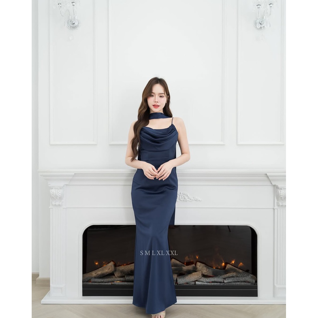 korean style bridesmaid dresses ENZY CUSTOM DRESS KOREA - MAXI FOR WEDDINGS - SABRINA DRESS FOR SEXY LUXURY PARTY - PARTY PROM NIGHT GOWN - WEDDING DRESS (LB04) korean aesthetic prom dresses