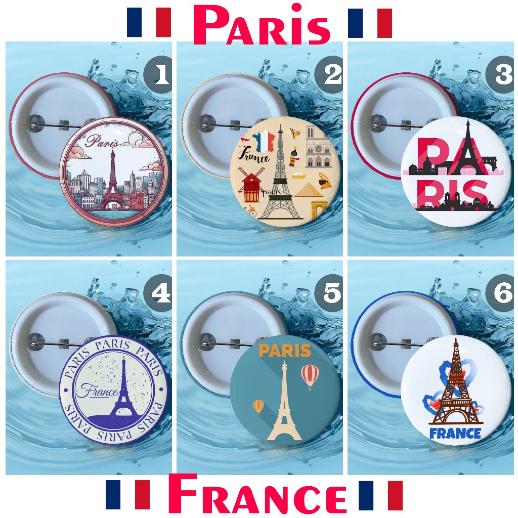 PIN, BROOCH, RANDOM PARIS PIN 12 PCS | Shopee Philippines