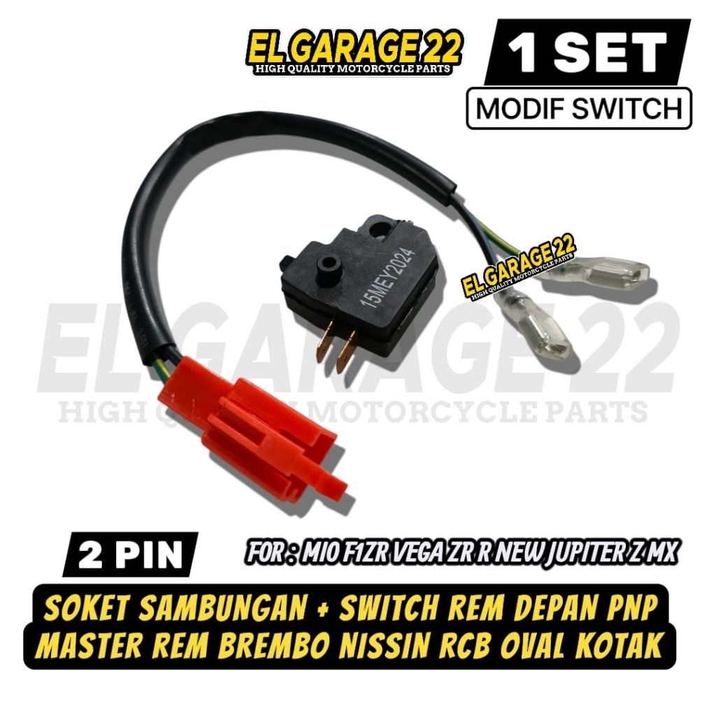 Front brake socket + Switch RCB NISSIN BREMBO OVAL BOX PNP Mio sporty ...