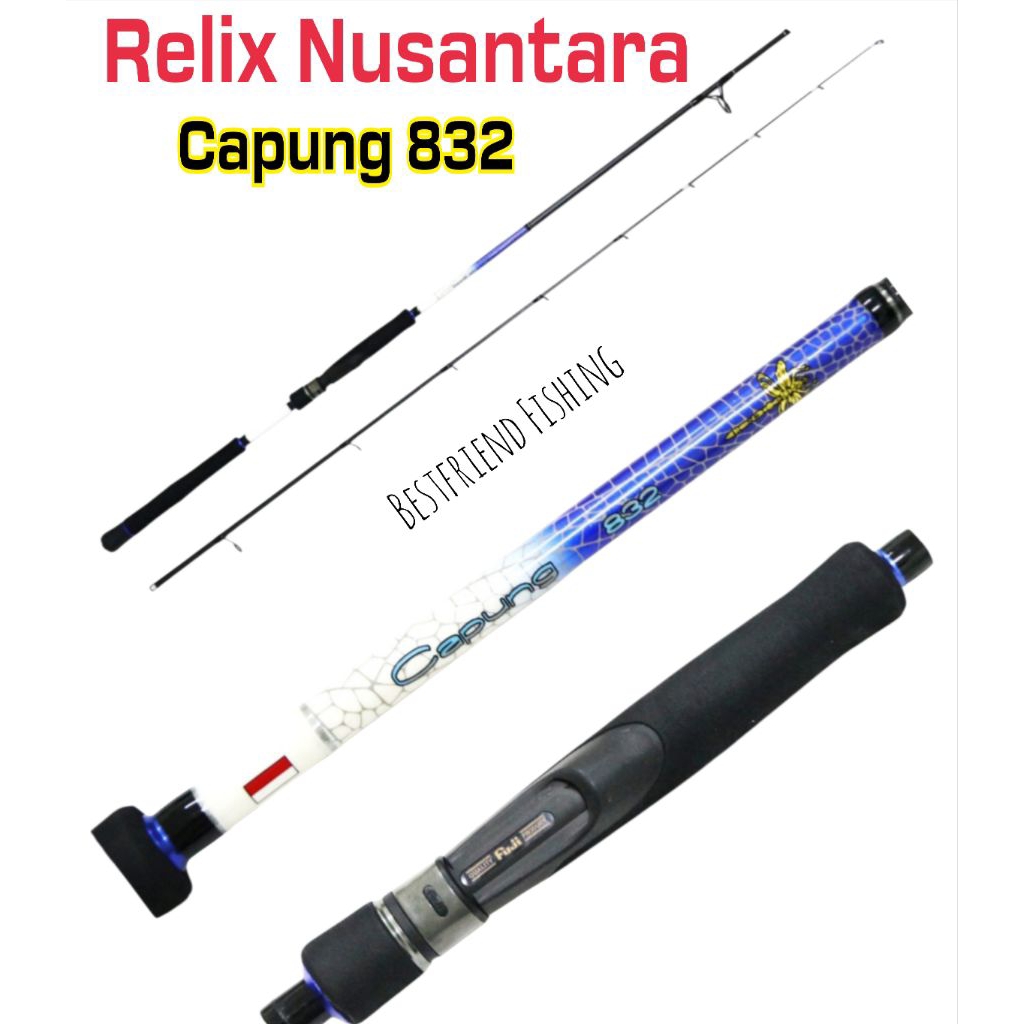 Relix Nusantara CAPUNG 832 - spinning rod 251cm | Shopee Philippines