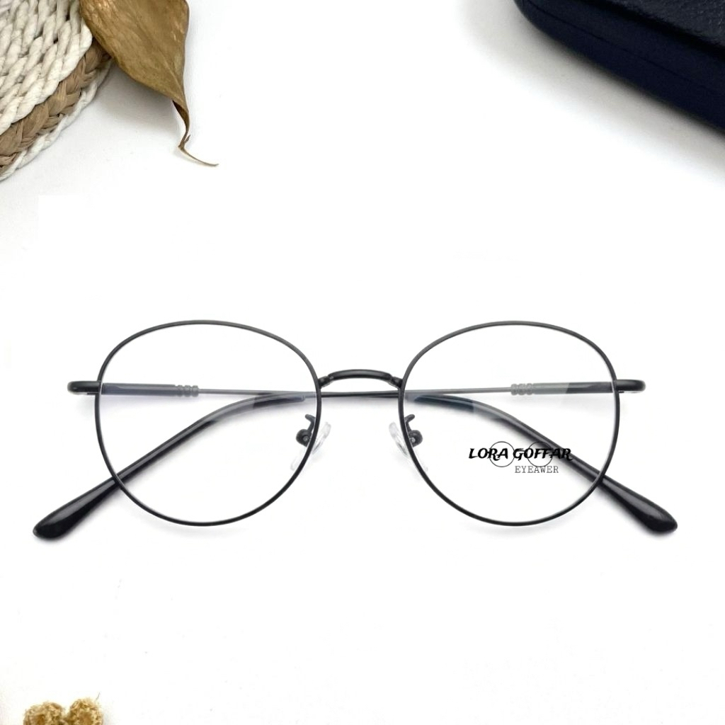 Round iron glasses Wanita and men's model KLG6234 | Shopee Philippines
