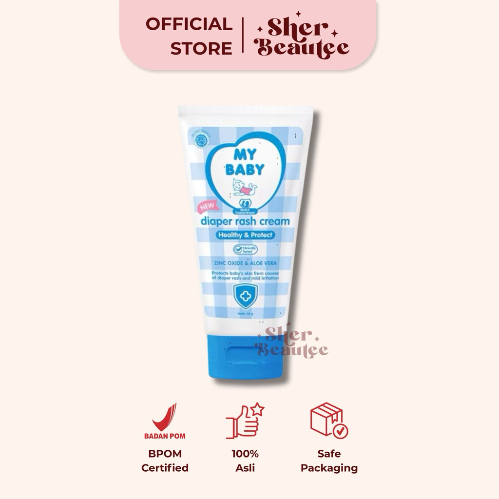 My Baby Diaper Rash Cream 50g - Relieves Redness, Sensitive Skin in ...
