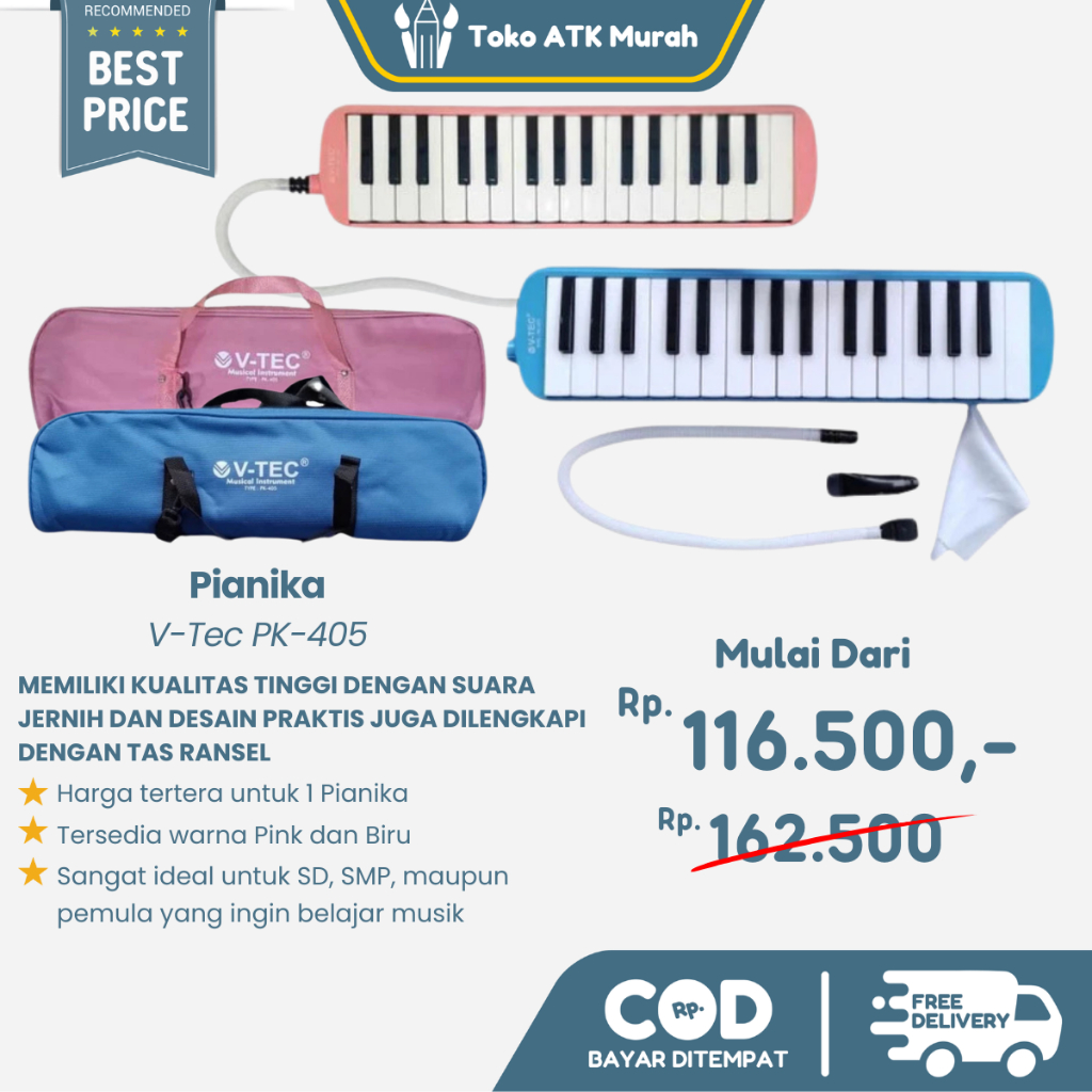 V-Tec PK-405 Pianica Inflatable Piano Musical Instrument/ | Shopee ...