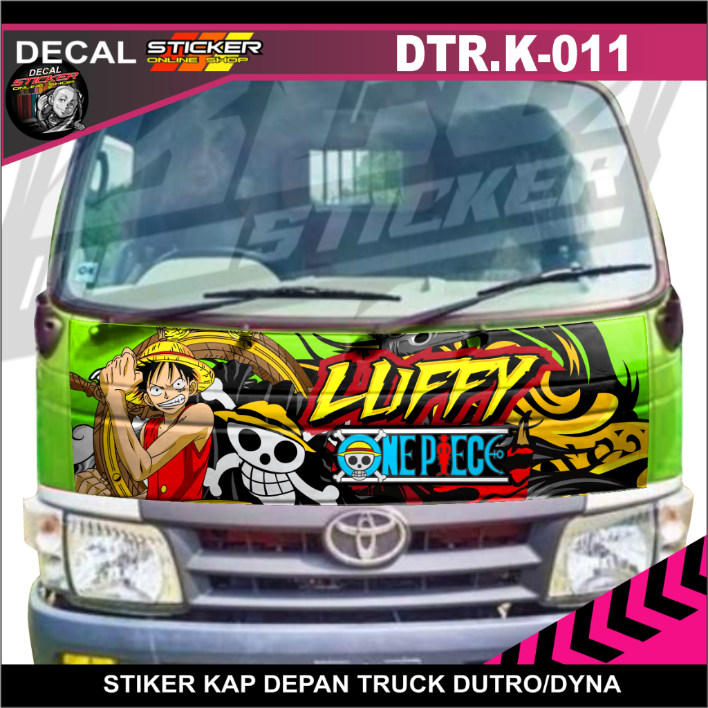 HINO DUTRO TOYOTA DYNA TRUCK CAR STICKER DECAL PRINT COOL ONEPIECE HOOD ...