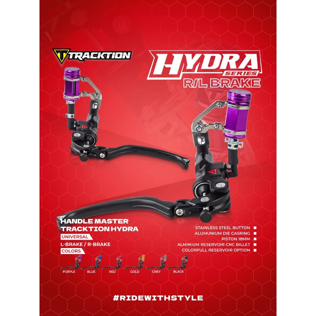 BRAKE MASTER TRACKTION HYDRA RL BRAKE TRACKTION TAD RACING FOR NMAX PCX ...