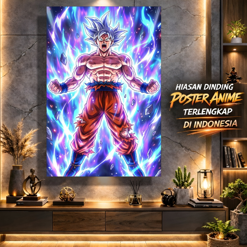 Goku Ultra Instinct Anime Dragon Ball Poster Super Cool Wall Decoration ...
