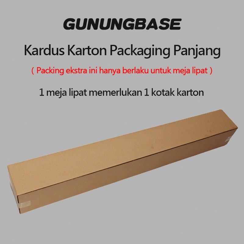 GunungBase Cardboard Packaging Long Packaging for Folding Tables ...
