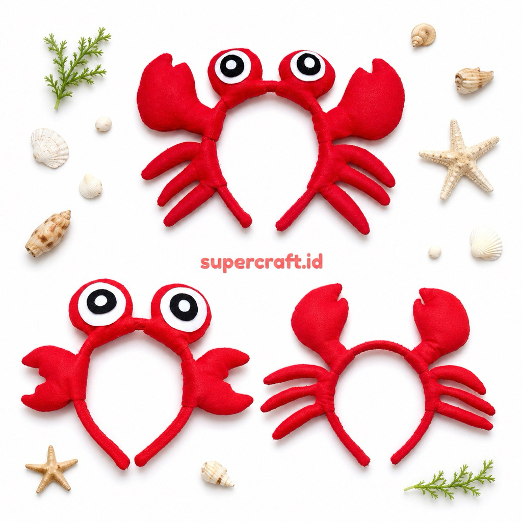 Crab Fish Costume Headband Hair Accessories for Children and Adults ...