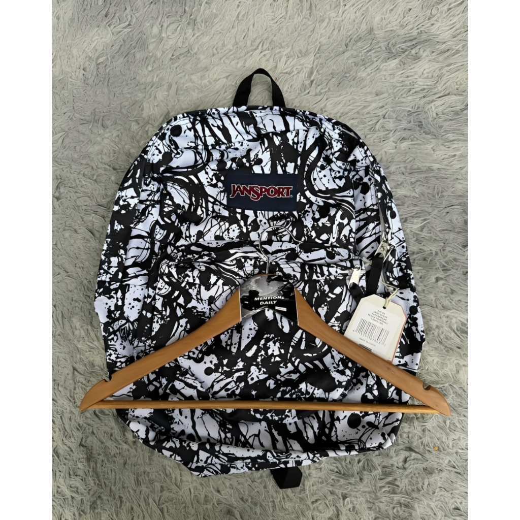 Jansport Black Abstract Superbreak Backpack | Shopee Philippines