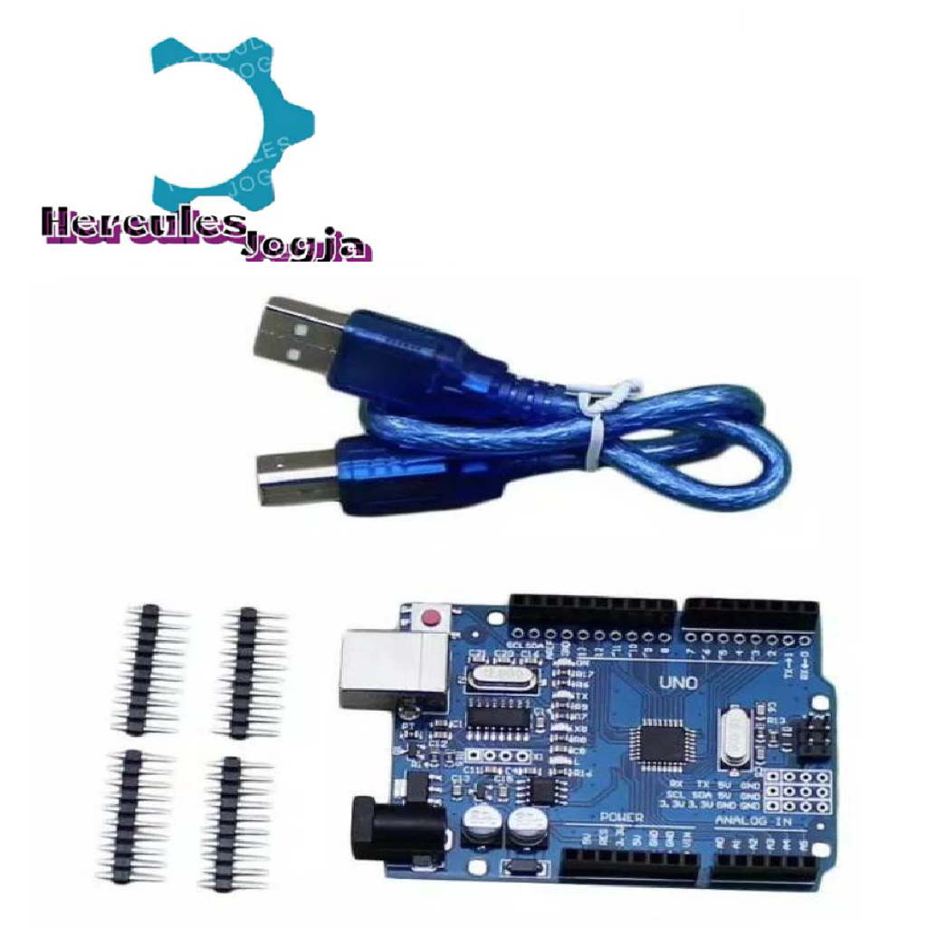 UNO R3 MEGA328P CH340G Compatible Arduino UNO R3 + USB Cable | Shopee ...