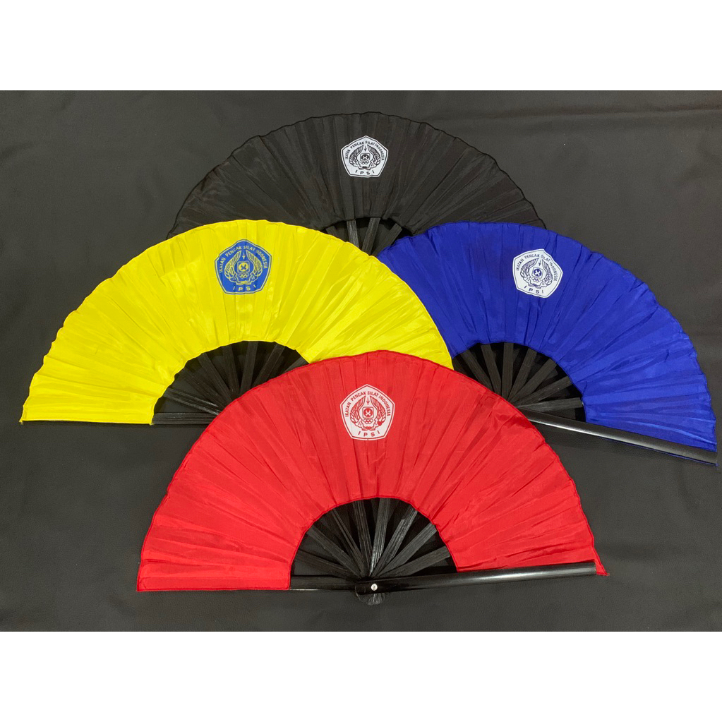 IPSI Silat Fan Material Premiumsatin | 10 Bamboo Frame 32.5cm Bentang ...