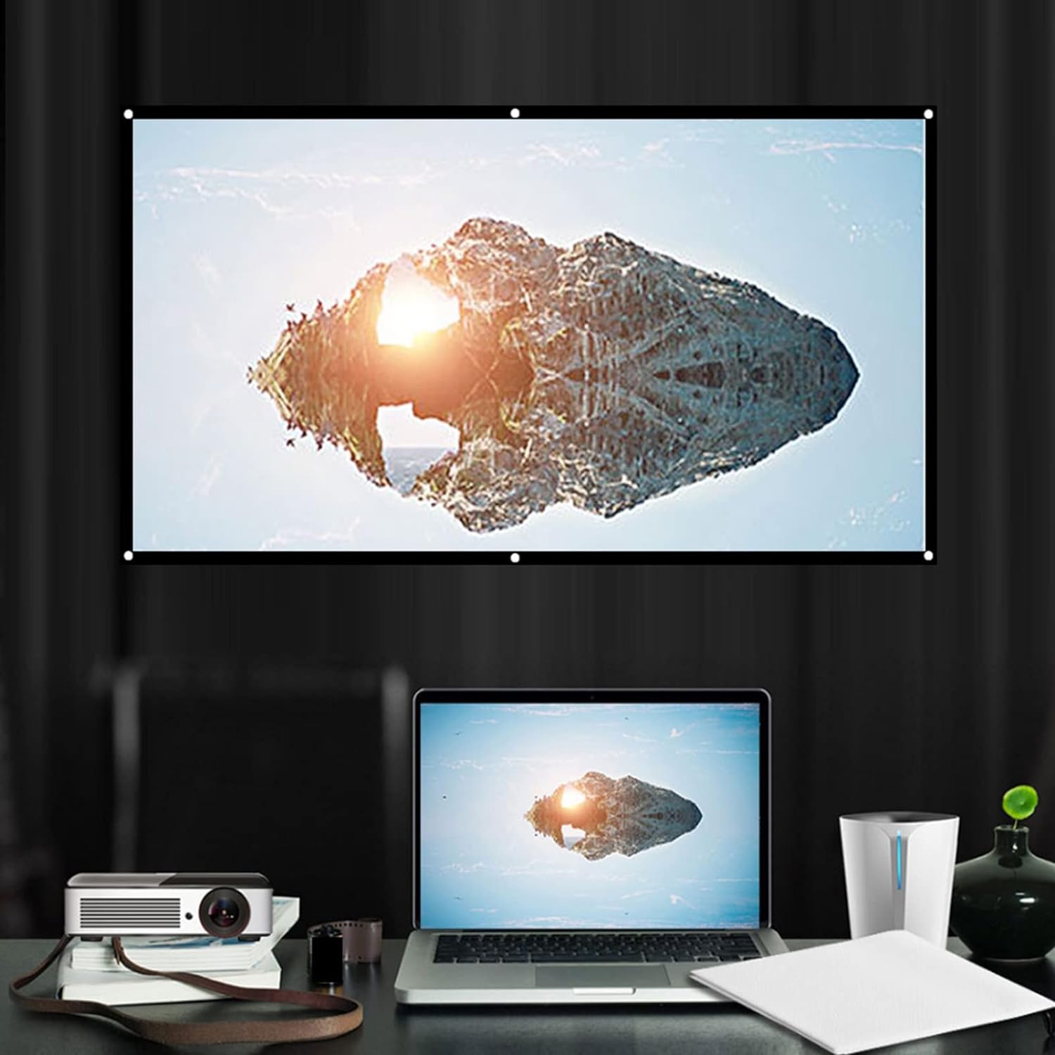 Reflective Screen Projector 80 Inch | 100 Inch | 120 Inch | Shopee ...