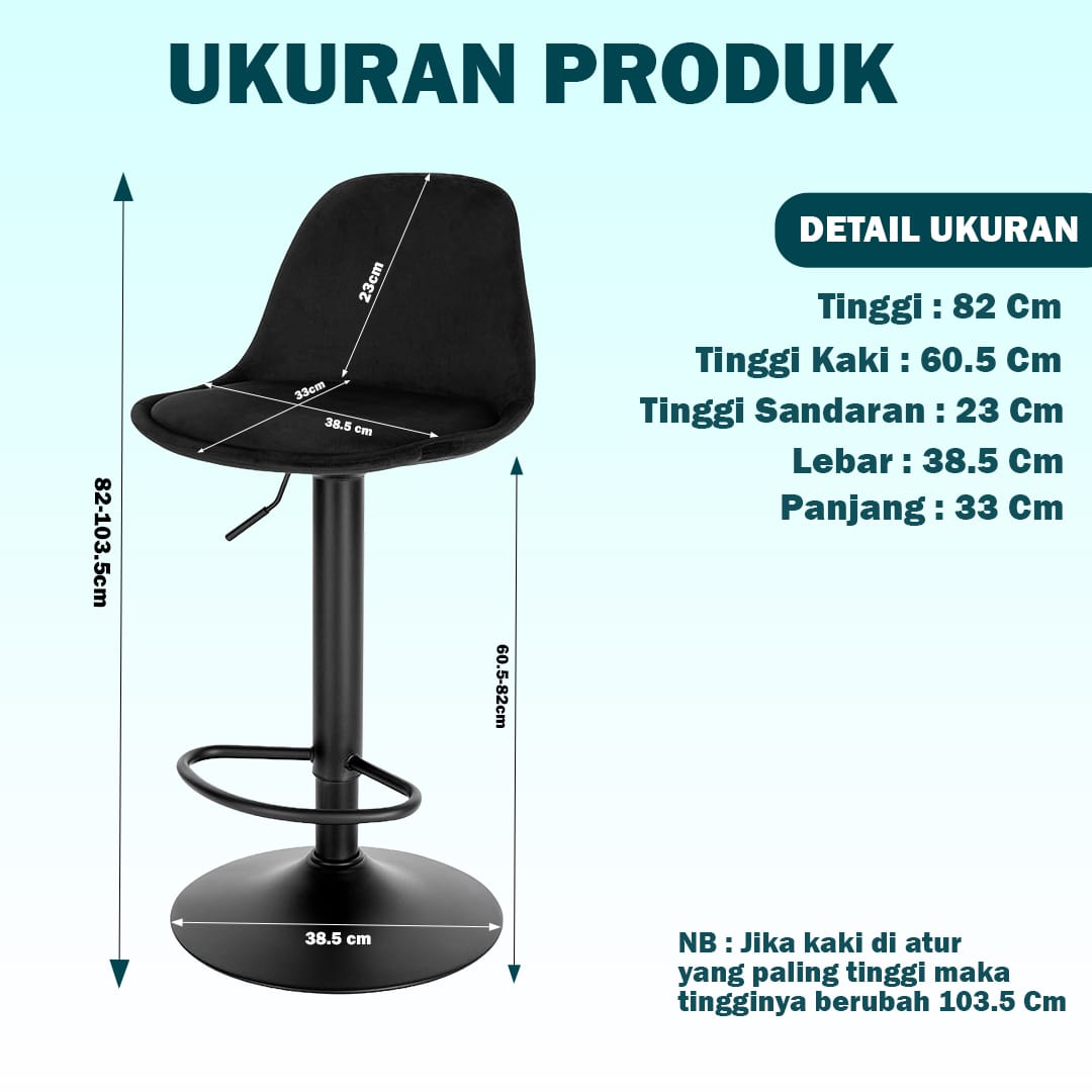 Hoas Official Bar Chair Salon Chair Swivel Chair Hydraulic Chair Cafe ...