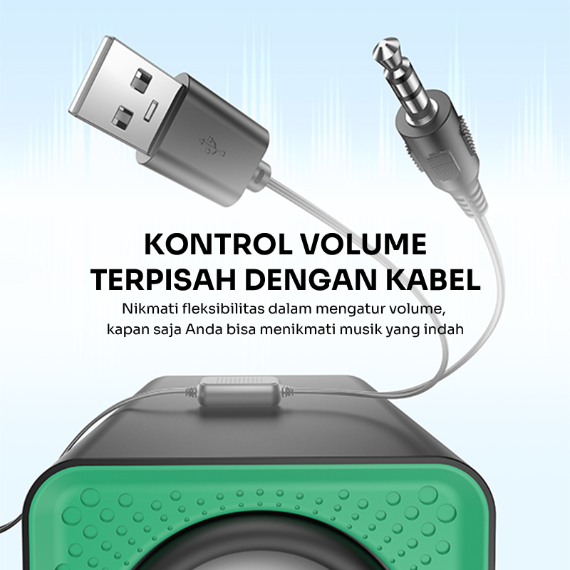 Robot Computer Speaker RS260 Deep Bass 35mm Audio Usb Jack Portable