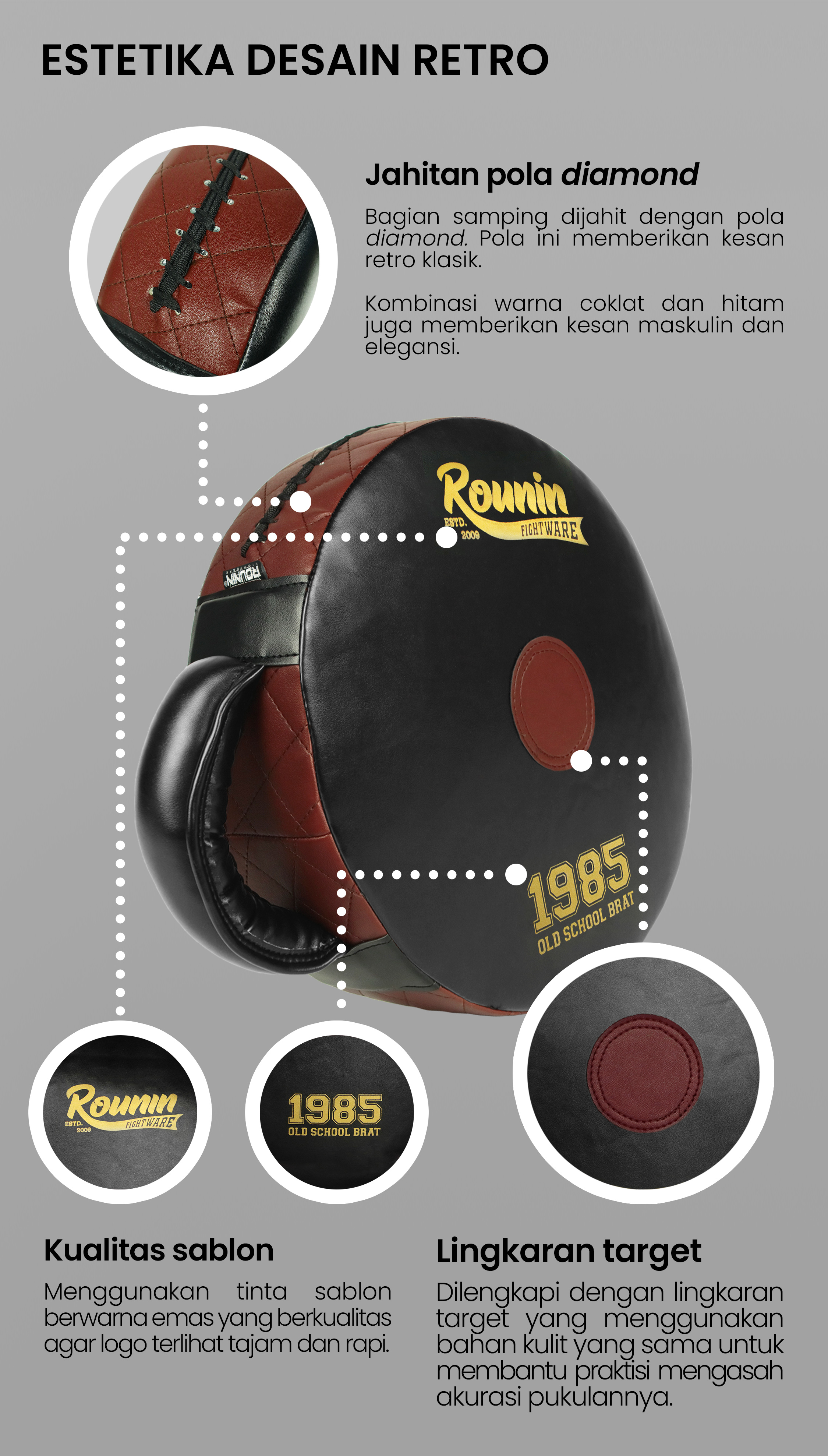 Boxing Power Pad, Boxing Power Pad, Boxing Punching Pad, Large Round ...