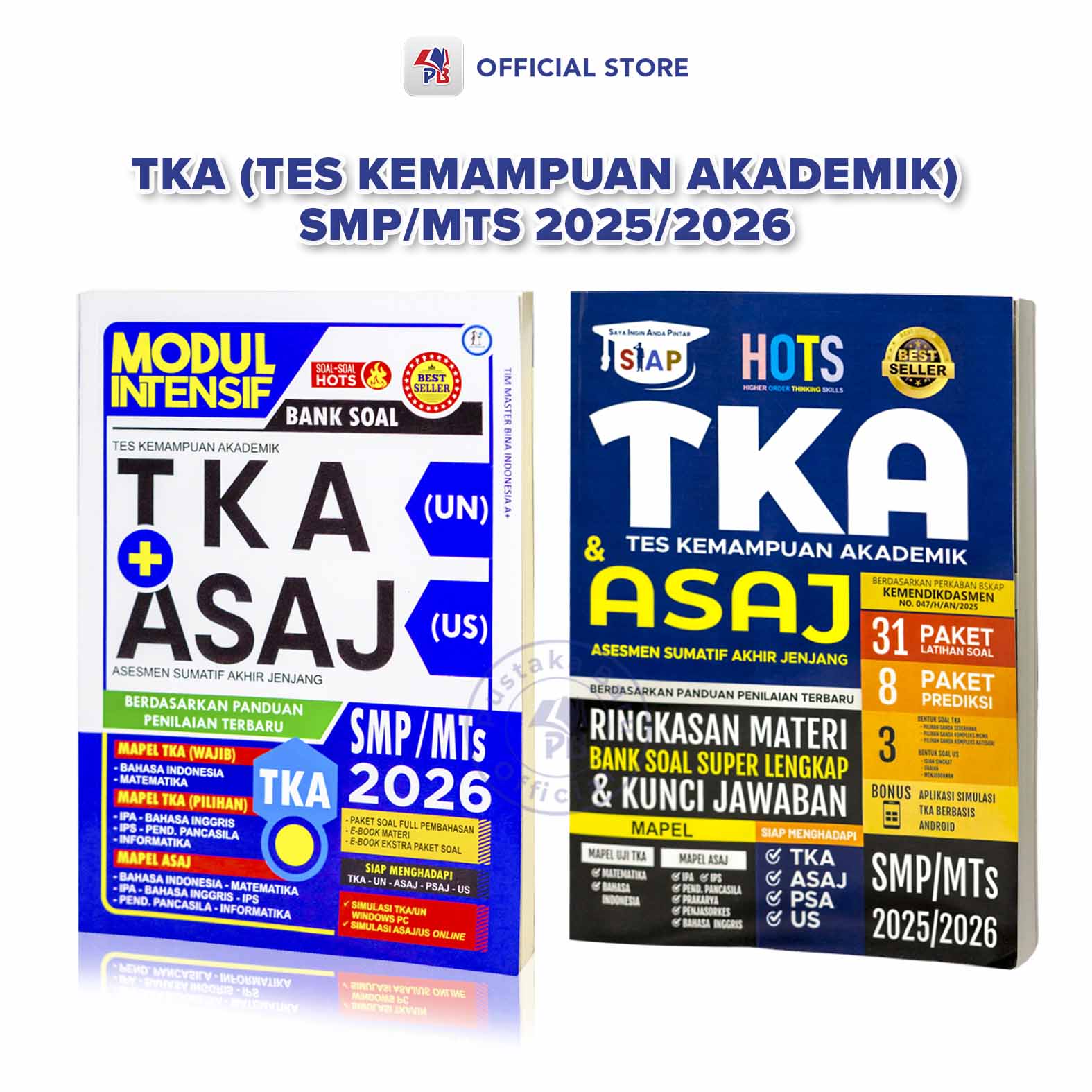 TKA SMP 2025/2026 Book: Intensive Module TKA (UN) Question Bank + ASAJ ...