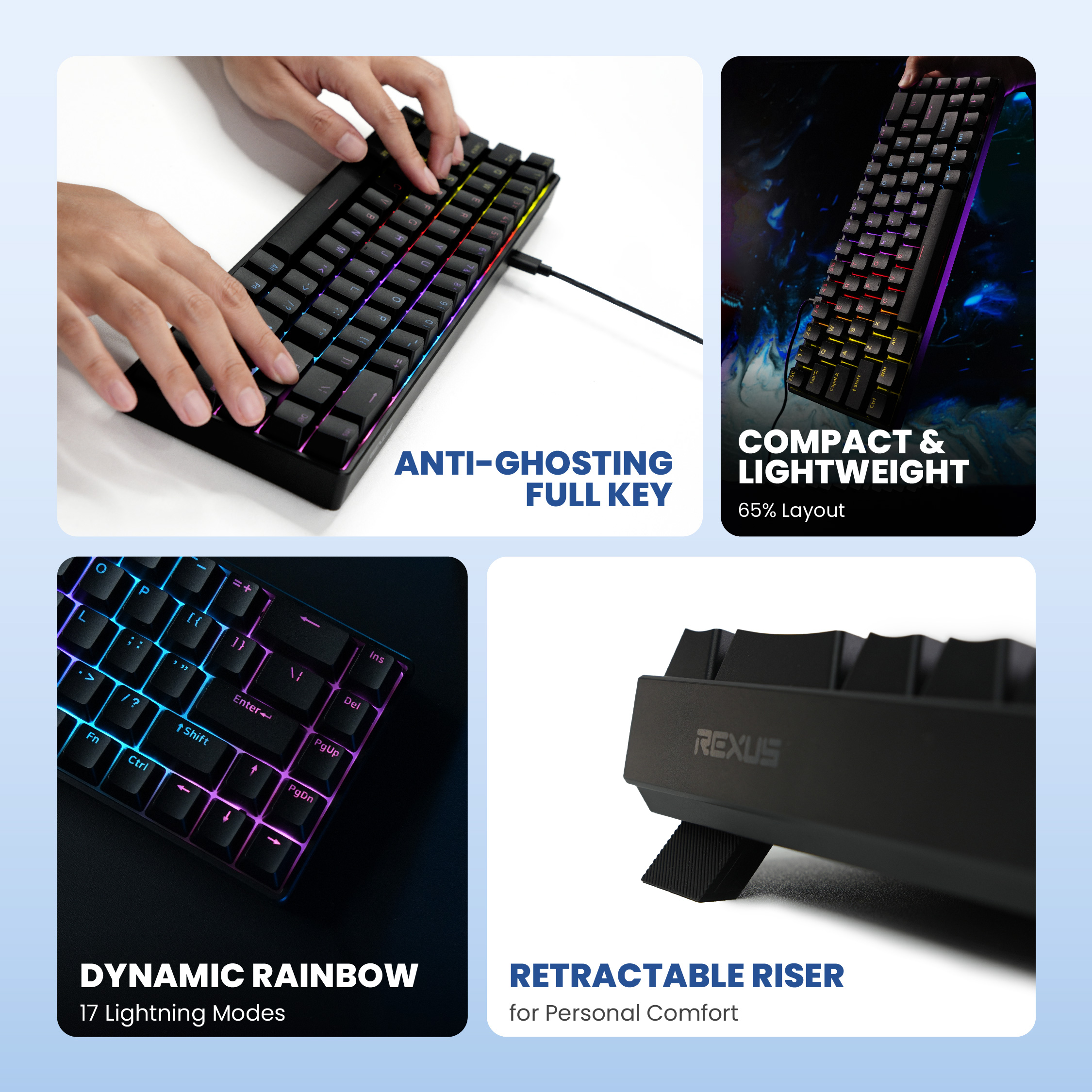 Rexus Gaming Bundle 03 - Gaming Gear Combo Mechanical Keyboard ...