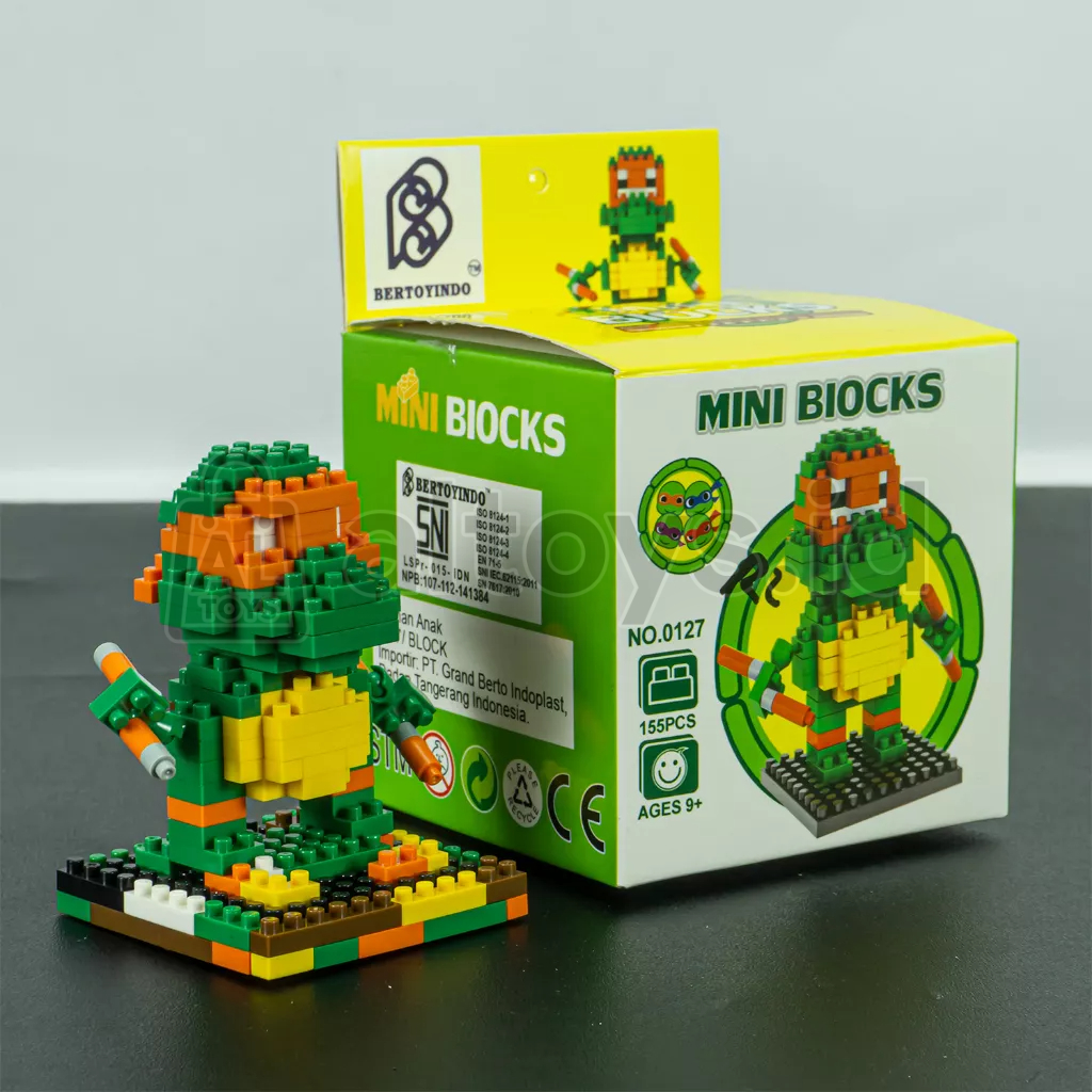 Mini Brick Blocks Super Hero Character Ninja Turtle Toy Stacking Blocks ...
