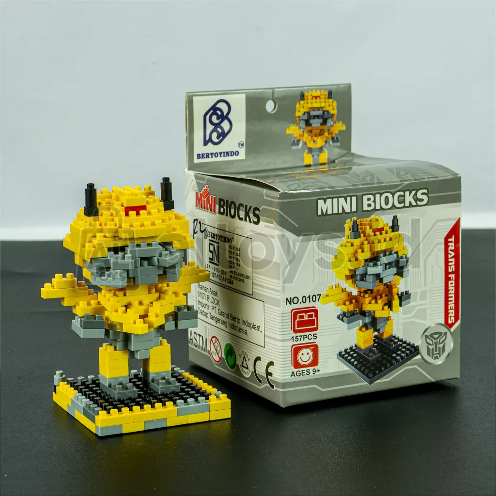 Super Hero Bumbblebee Character Mini Brick Blocks Toy Stacking Blocks ...