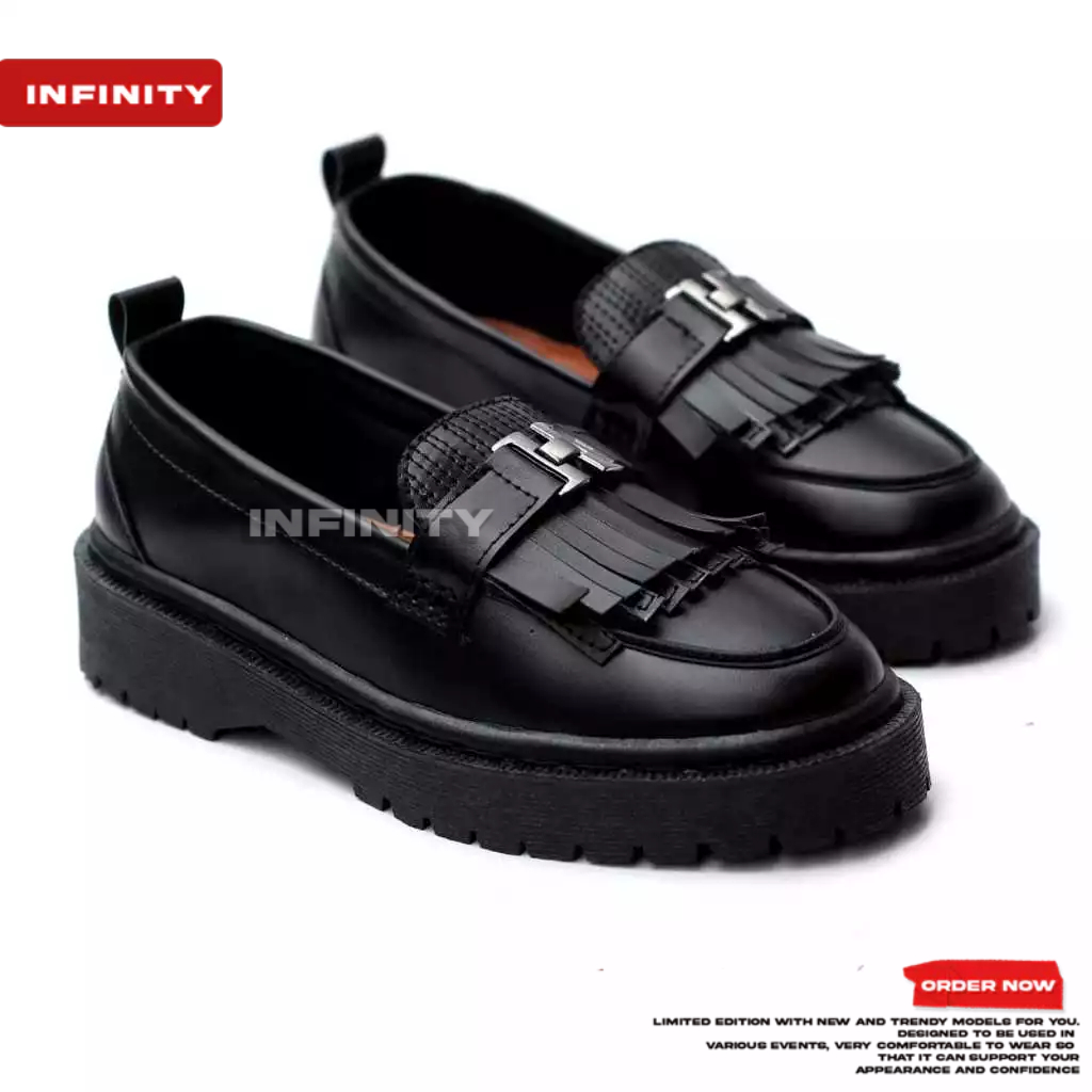 INFINITY SUMIRE - Men's Black Formal Loafers, Men's Work Loafers ...