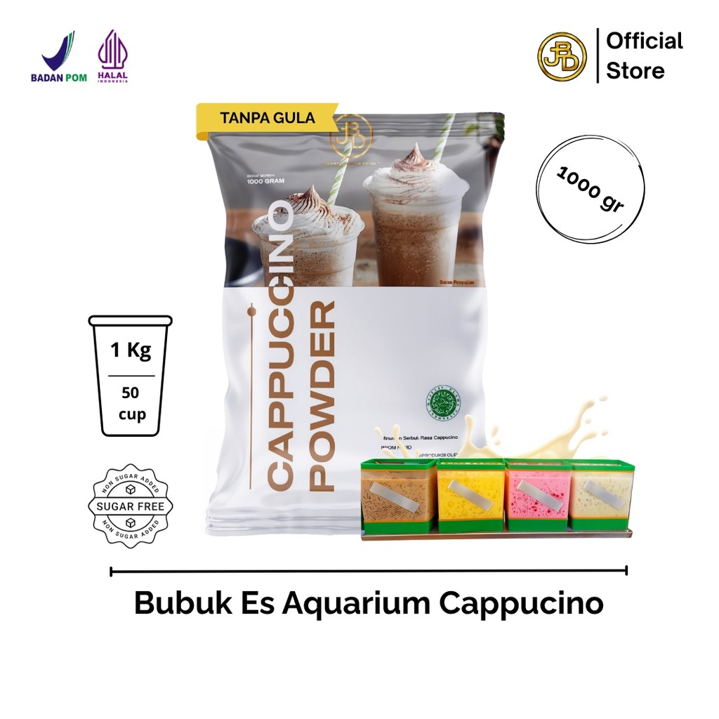Premium CAPPUCCINO Powder 1Kg for Modern Aquarium Ice | Creamy Coffee ...