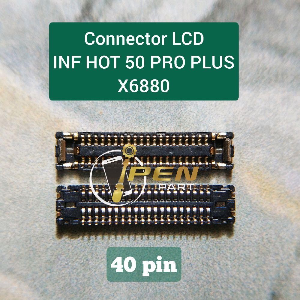 LAYAR LCD Connector Inf Hot 50 Pro Plus X6880 Connector Screen Socket ...
