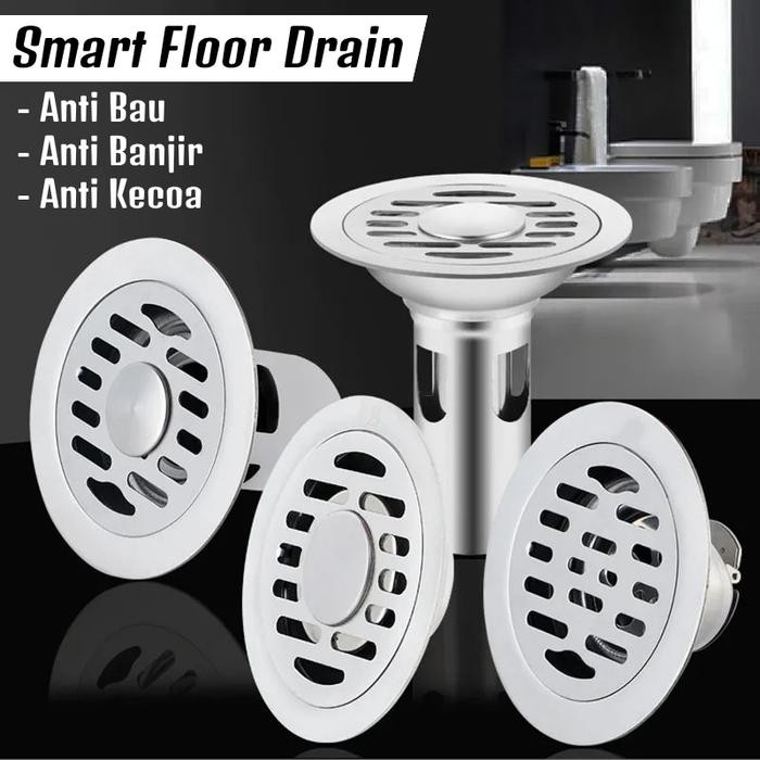 Sargot Smart Floor Drain Stainless Steel Anti-Flood Anti-Odor Anti ...