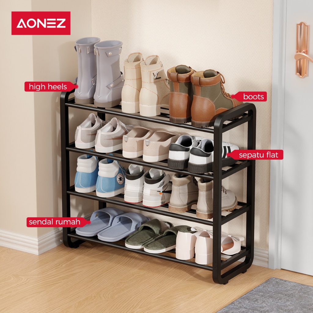 New Aonez Minimalist 5 Layer Shoe Rack Portable Outdoor Shoe Rack ...