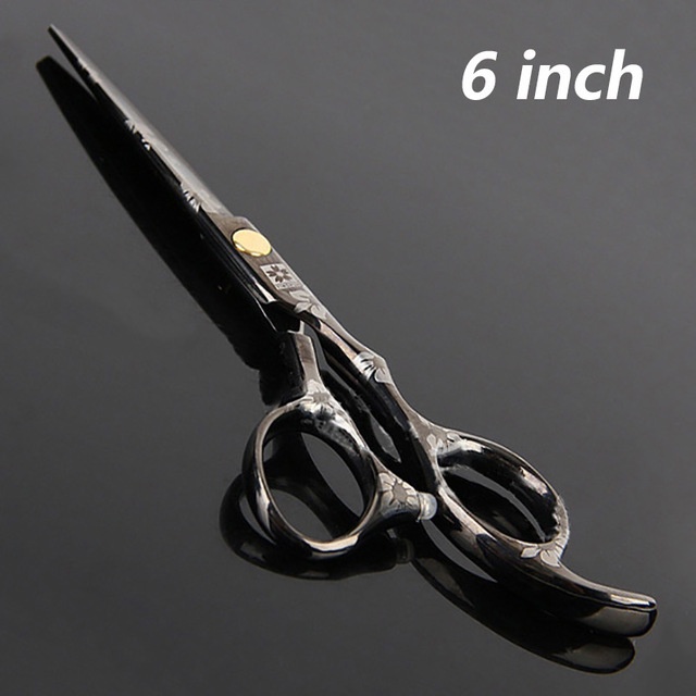 Hairdressing Scissors Flat Cut 6 Inch Hair Scissors - CL-6 - Black ...
