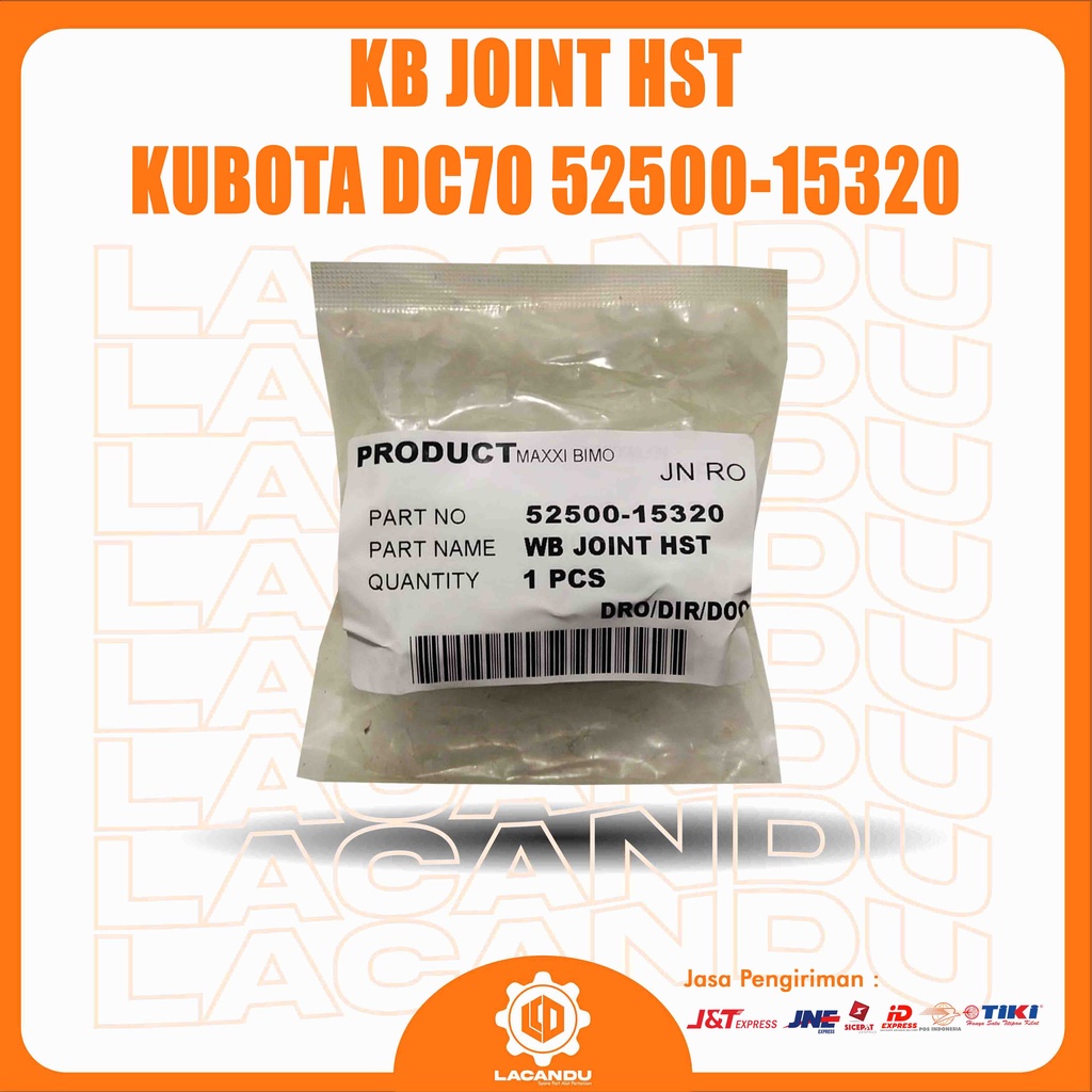 KB JOINT HST KUBOTA DC70 52500-15320 FOR COMBINE HARVESTER LACANDU PART ...