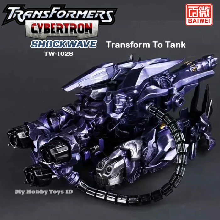 ACTION FIGURE ROBOT TRANSFORMERS CYBERTRENE MEGATRON SHOCKWAVE TANK ...