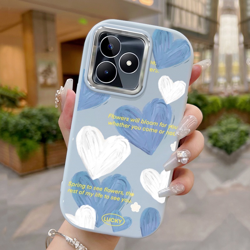 Cover per Realme C35/Realme Narzo 50A Prime + [3 Pezzi] Vetro Temperato, Weideworld Ultra Sottile Trasparente Antiurto Morbido Silicone TPU Custodia Protettiva Case